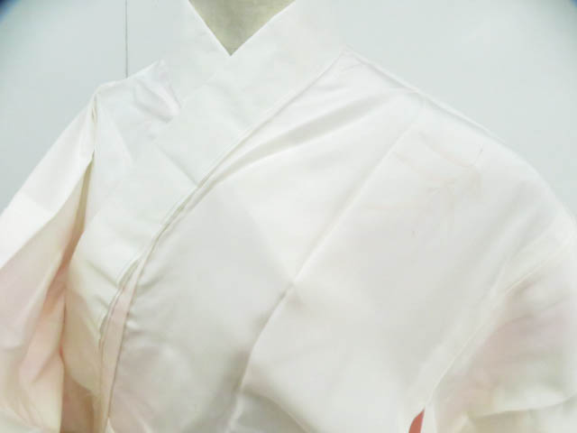 リサイクル　長襦袢　精華　単衣袖無双仕立て　ぼかし　葉模様